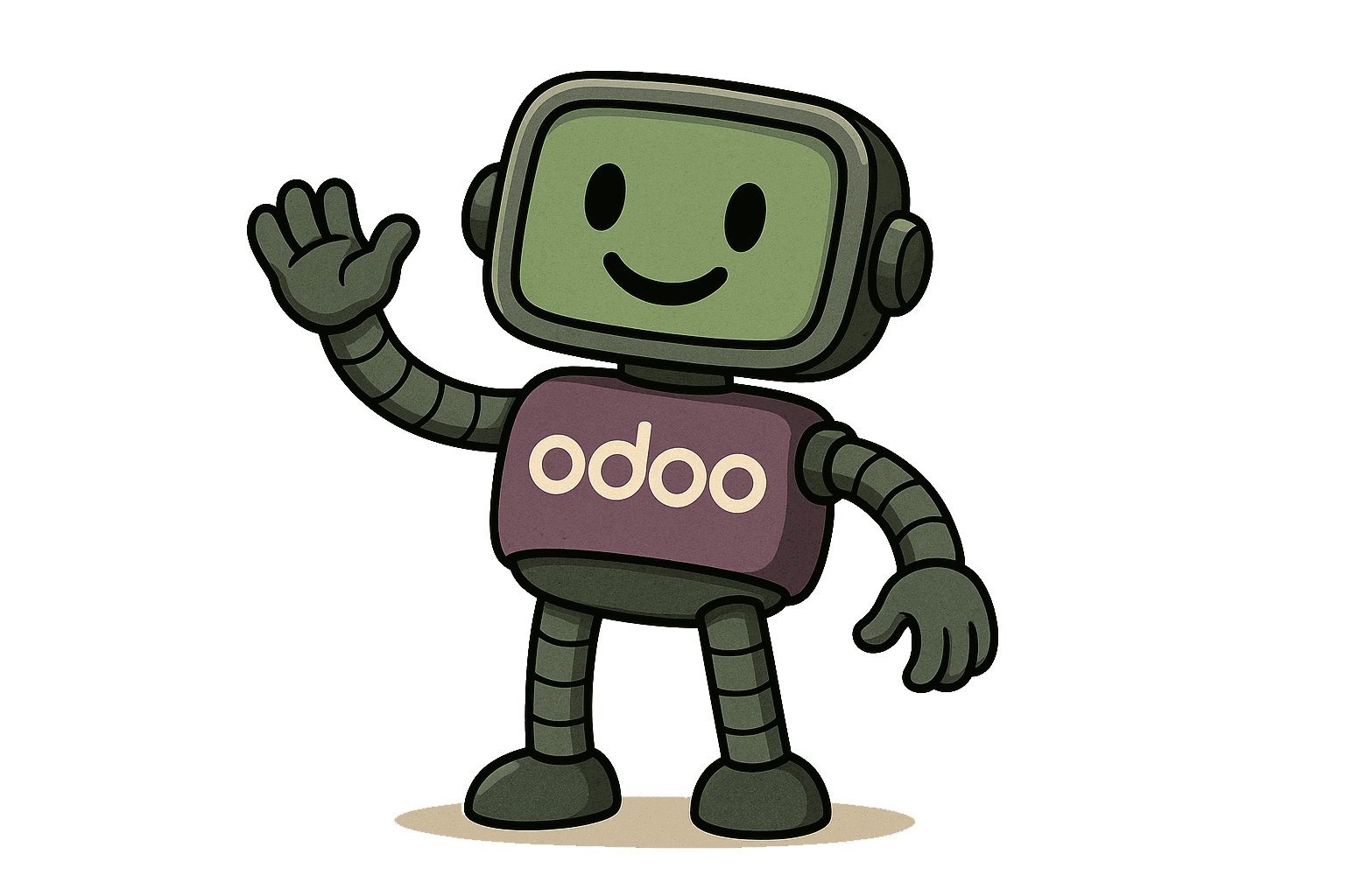 Odoo text and image block